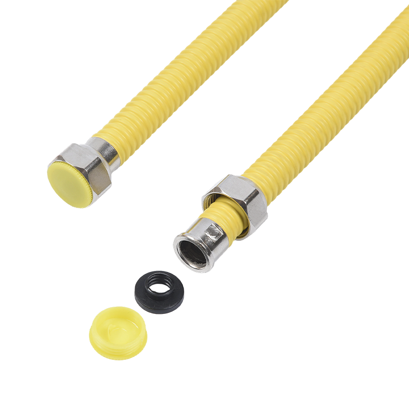 Gasrohr aus gewelltem PVC mit Schutzschicht aus Edelstahl