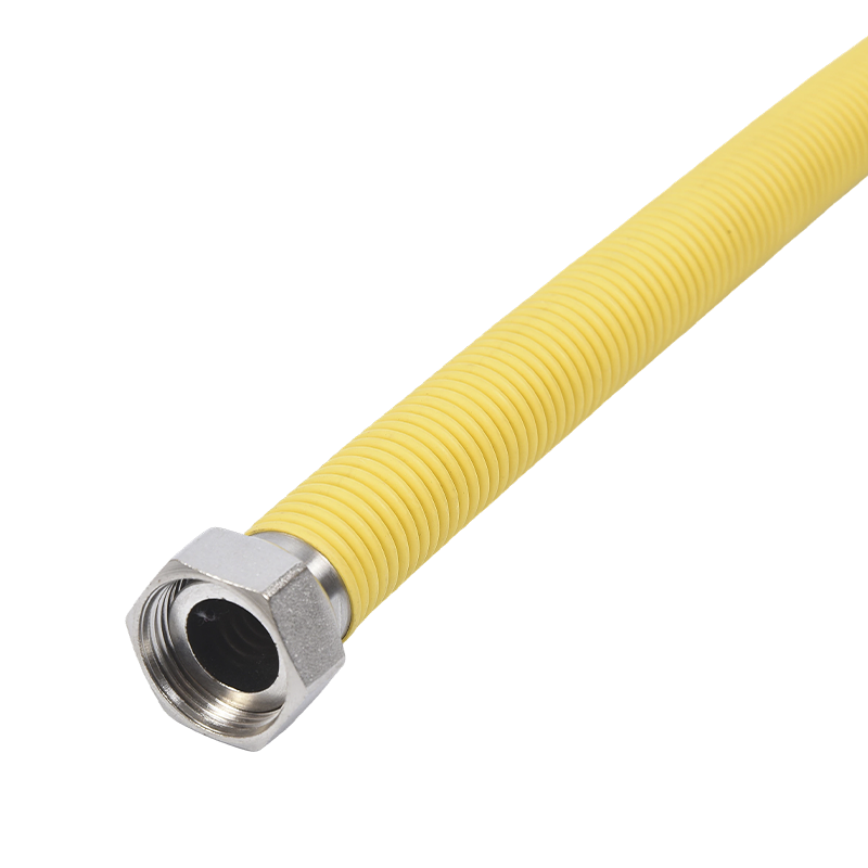 Flexibler gewellter Gasschlauch aus Edelstahl Flexibler gewellter Gasschlauch aus Edelstahl